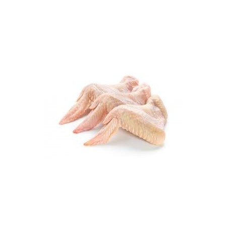 Alas de pollo frescas.