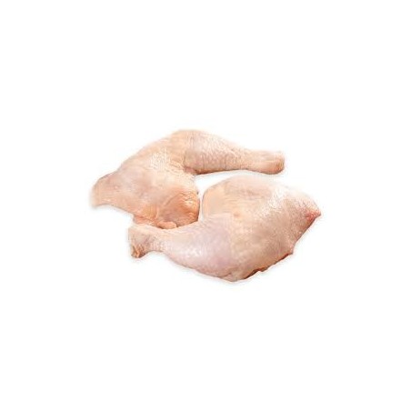 Traseros de pollo fresco.