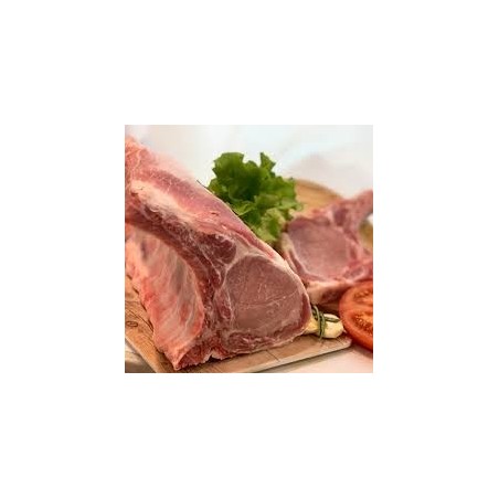 Chuleta de cerdo de castaña.