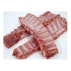 Costilla de cerdo de castaña.