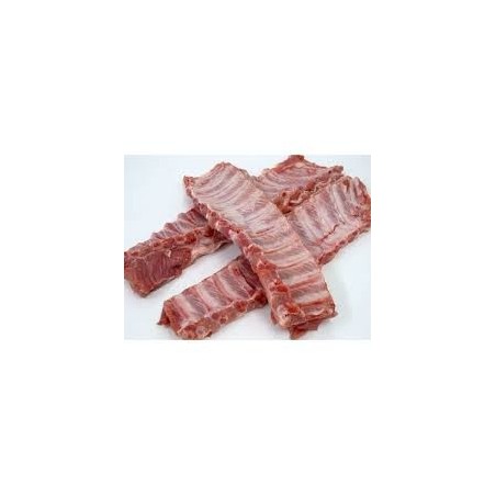 Costilla de cerdo de castaña.